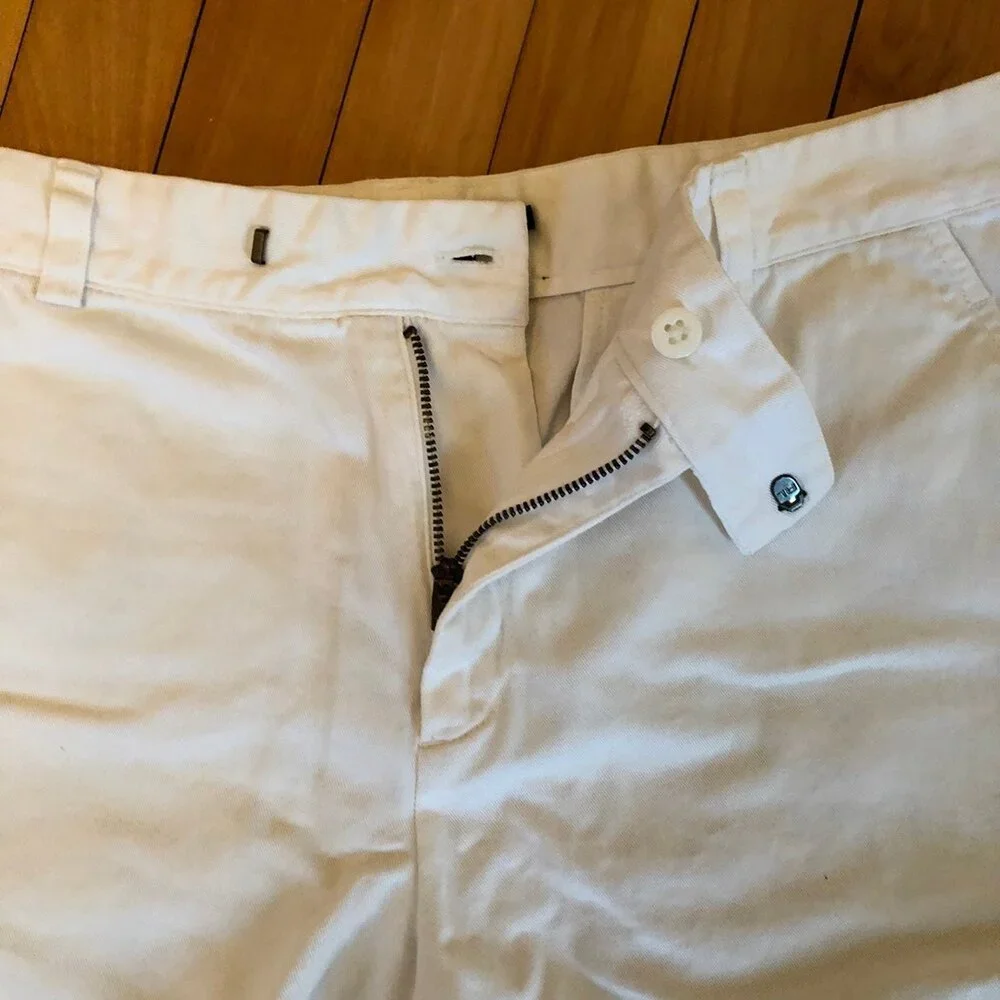 RALPH LAUREN BLUE LABEL SIZE 8 WHITE COTTON CHINO EVERY DAY SHORTS
